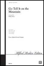 Go Tell It on the Mountain SATB choral sheet music cover